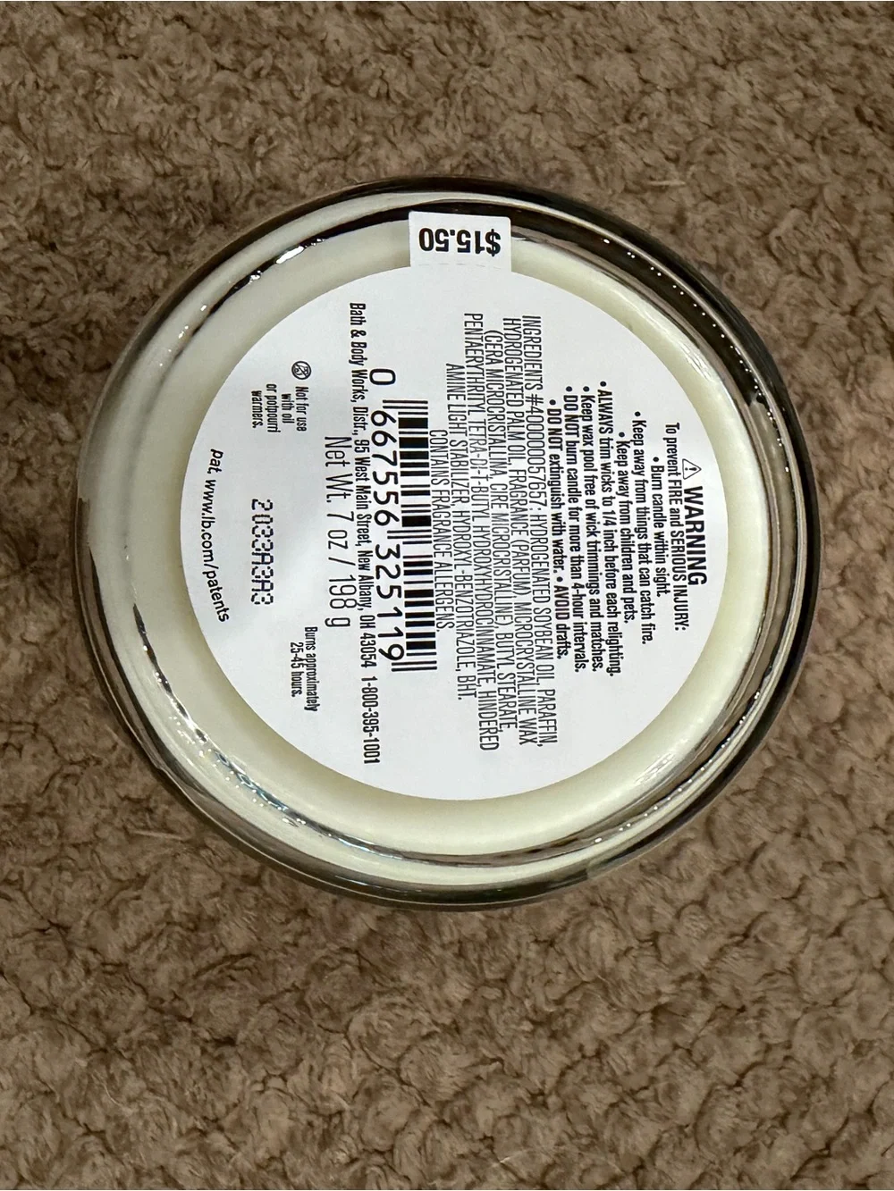 Bath & Body Works Butterfly Scented Single Wick Candle
